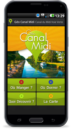 Géo Canal Midi - Application pour mobile Android